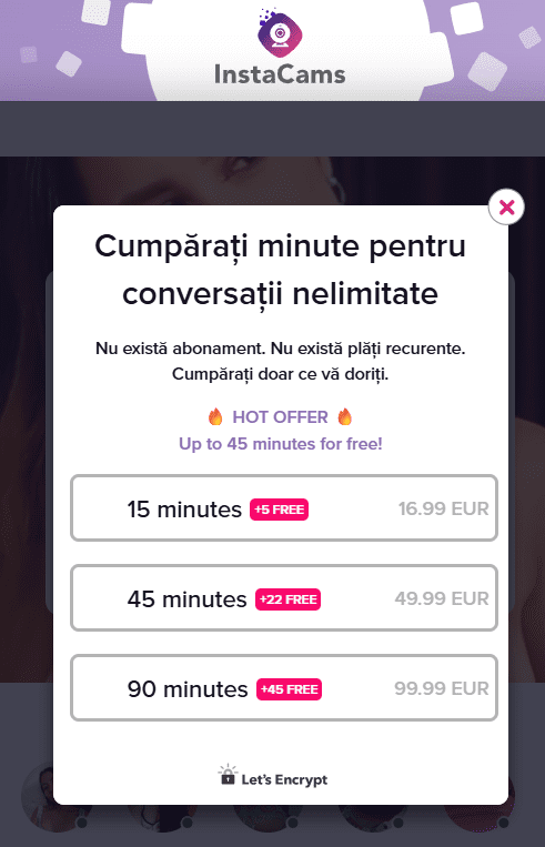 Cât costă InstaCams, pret