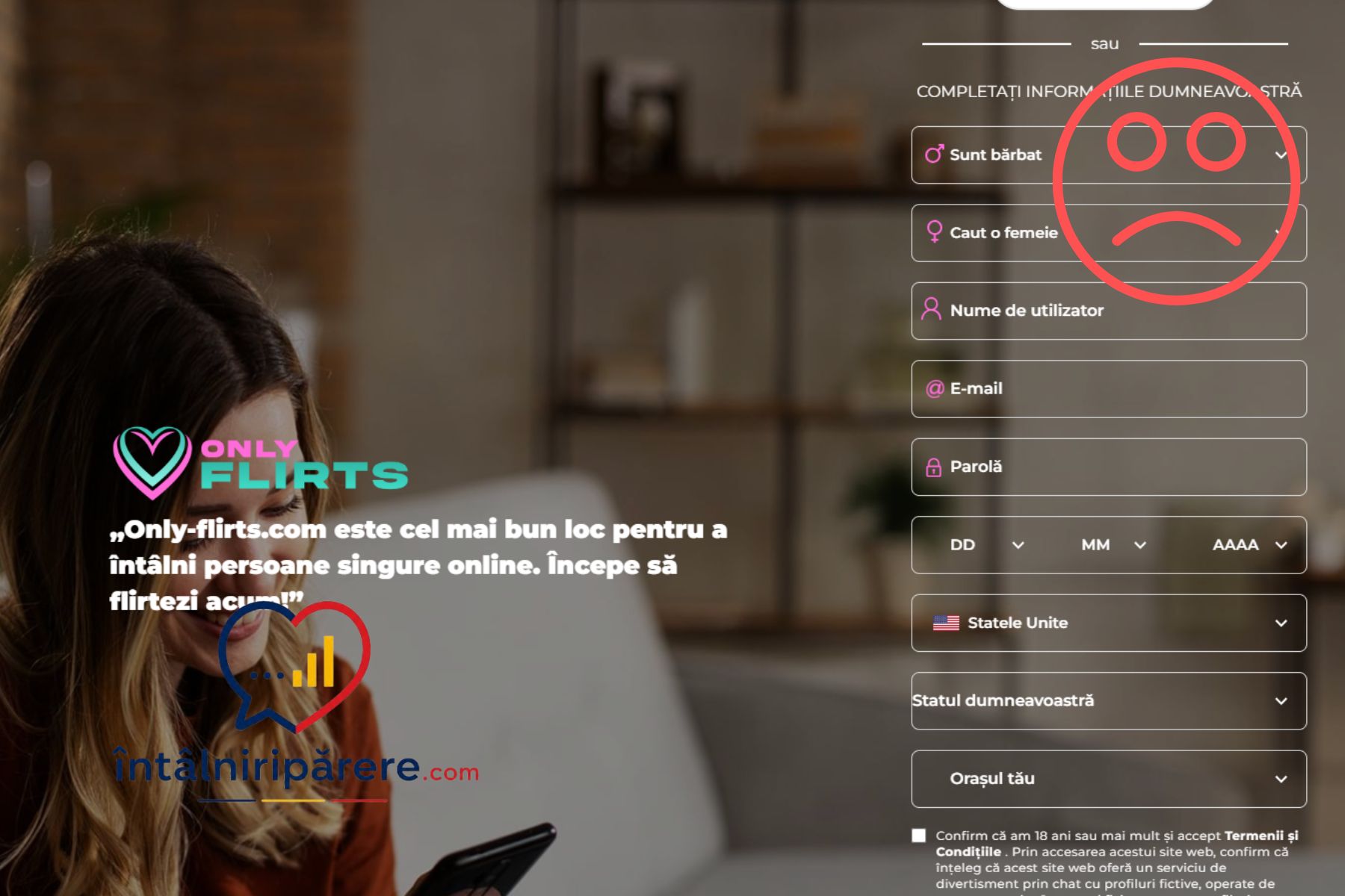 Recenzie Only-flirts.com: Un jaf la drumul mare cu profiluri fake și iluzii de vânzare only flirts escrocherie